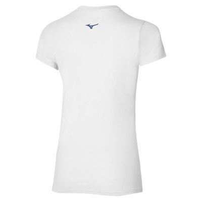 Camisa Mizuno Paris Estampados Mujer Blancos - Chile M201WYFOVT